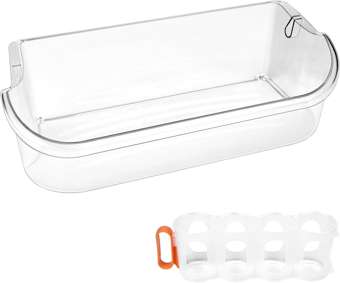 241505501 Refrigerator Door Shelf Bin Compatible With Frigidaire Door Shelf Bin Replacement Parts PS976749, AP3768947, 241808231, 241808210 Frigidaire replacement door shelf