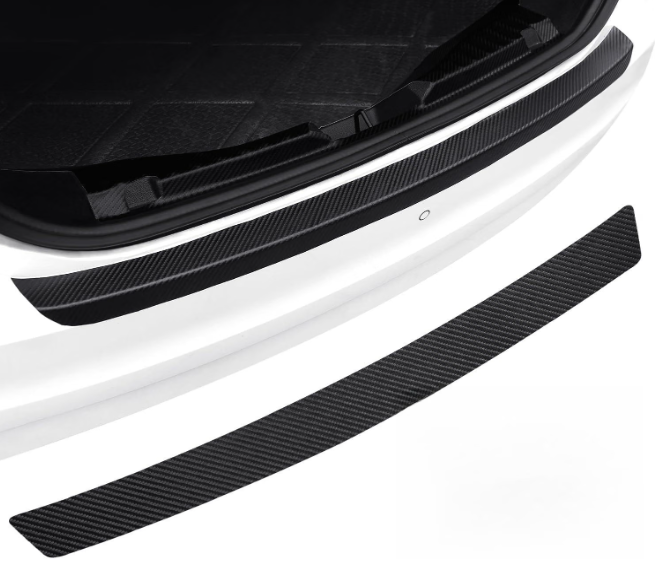 35.4" Rear Bumper Guard for SUV/Truck, Carbon Fiber
Carbon fiber leather rear bumper guard, 35.4x3.15in, waterproof, stain-proof, UV-resistant, non-yellowing, no edge curling