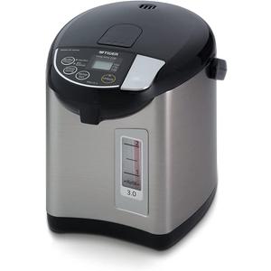 Tiger PDU-A30U-K Electric Hot Water Boiler and Warmer, Stainless Black, 3-Liter