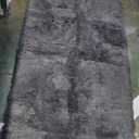 Fluffy Rug Shaggy Area Rug, Dark Gray 3x5 Area Rugs for Bedroom, Small Bedside Rug, Soft Fluffy Shaggy Entryway Throw Rugs for Living Room Bedroom Kids Room Home Decor