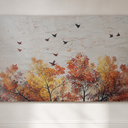 Canvas Wall Art for Living Room,Bedroom Home Artwork Paintings Abstract Forest Ready to Hang - 16x24 inches