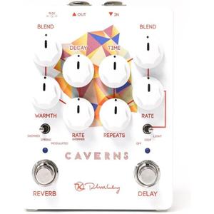 Keeley Caverns V2 Reverb and Delay Pedal, White (KCav2)