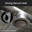 Round Saddle Take Off for 6'' Inch Duct - 4'' Outlet Branch Extension - 90 Degree Splitter - Vent Duct Transition - Round Take-Off with Rubber Gasket for Better Fit - HVAC Takeoff Ducting