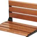 18" Wall Mounted Shower Seat, Shower Bench Wall Mount for Inside Shower, Fold Down Shower Seat, Shower Seats for Adults