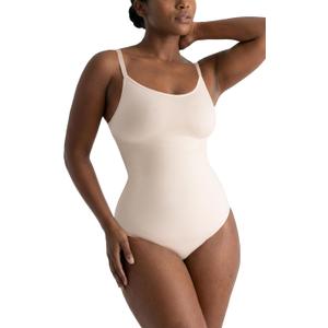 SHAPERMINT Bodysuit Women Shapewear - Tummy Control Body Suit for Women - Seamless Compression Slimming Shaping Bodysuit, L