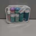Tocelffe Travel Containers for Toiletries, 18pack TSA Approved Size Containers for Toiletries,travel bottles for Toiletries,travel Jars or Personal Essentials (Apricot)
