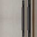 Kitchen Cabinet Pulls - Black Cabinet Handles - 5 Pack Long Cabinet Hardware for Drawers Dresser Furniture Pulls (5.04 inches Hole Center - 7.87 inches Length)