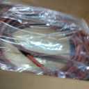 Rubber Air Hose,50-Feet x 3/8-Inch, 300 PSI, Red Heavy Duty Air Compressor Hose With Double 1/4" MNPT Brass Endings