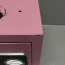 PATRON Small Safe Box for Money with Code and Keys，Solid Mini Safe for Kids with Digital Electronic Security Keypad for Home Office Hotel,Personal Money Safes for Cash,0.236 Cuft (Pink)