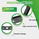 Earthtec 996516001 Mower Blades Replacement for Ryobi Lawn Tractor RY48110 RY48111 RY48112 Lawnmower Replace (2 Pcs)