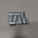 8pcs Coarse Thread Connectors for 0.94-0.98in/24-25mm Outside Diameters Wire Shelving Poles, Metal Shelf Coarse Thread Connectors for Storage Rack Units(Silver)