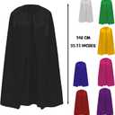 Costume Cape for Adults and teenager Satin Cloak for Cosplay Halloween, Carnival, Superhero, Birthday Party (Yellow)