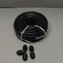 40 FT 1/2 inch Drip Irrigation Tubing Main Line Hose Tube for Garden Irrigation System (Includes 1/2" Straight Connector and 3-Way Connector)