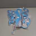 18 PCS Full Set Interior Decoration Trim Kit Steering Wheel Center Console Door Handle Air Conditioning Vent Cup Holder Gear Cover Trim for Jeep Wrangler JK JKU 2011-2018 4-Door (Light Blue)