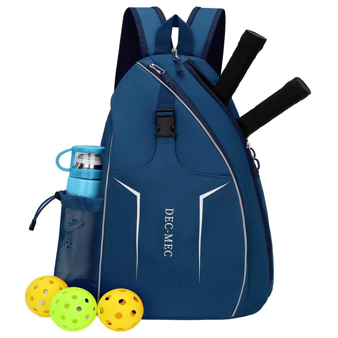 Pickleball Bag, Adjustable Sling Bag, for Pickleball Paddle, Tennis, Pickleball Racket and Travel for Women Men