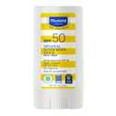Mustela Baby Mineral Sunscreen Stick SPF 50 Broad Spectrum - Face & Body Sun Stick with 70% Organic Ingredients - Ultra Sheer, Water Resistant & Fragrance-Free - 0.6 oz.