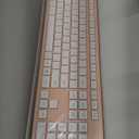 LeadsaiL Pink Wireless Keyboard and Mouse Combo, Full-Sized Ergonomic Computer Keyboard, 2.4GHz Cordless Keyboard Silent Mouse Set with 2-in-1 USB Receiver, 12 FN Shortcuts for Windows Laptop, PC/Mac