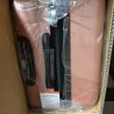 OLIXIS 24 Inch Luggage, Hard side Suitcase with Spinner Wheels, Lightweight ABS Hard Shell Checked Luggage, TSA Approved Lock, Expandable Medium Suitcase for Travel & Business Pink