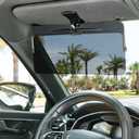 JOYTUTUS Sun Visor Extender for Car, Universal Anti-Glare Polarized Sun Visor Easy to Install, UV400 Visor Extension Protect from Glare/UV Ray/Stray Light, Safe Driving for Car