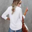 siliteelon Button Down Shirts for Women Wrinkle Resistance Dress Shirts for Women Long Sleeve Work Formal Office Blouses Tops (4X-Large, White)