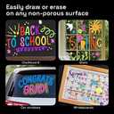 ARTISTRO 8 Liquid Chalk Window Markers for Car Glass Washable - Jumbo Tip 15 mm - Vibrant, Erasable, Non-Toxic Markers for Glass, Signs, Windows, Cars, Chalkboard for Kids & Adults