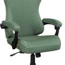 Deisy Dee NO Chair, ONLY Gaming Chair Covers,Gaming Slipcovers Stretchy Polyester Covers for Reclining Racing Gaming Chair (Sage Green)