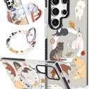 Toycamp for Samsung Galaxy S25 Ultra Case Compatible with Magsafe - Cute Design 360Magnetic Ring Holder Stand Kickstand Funny Dog Girly Pretty Fashion TPU Phone Covers for Women Tenn Girls