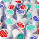 happy coffee dark roast coffee pods, 60 count, notes of cocoa & contentment, compatible with most K-cup brewers, rainforest alliance certified (EXP 02/28/26)