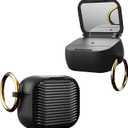 for Airpods Pro/Pro2 Case with Mirror and Keychain, Full Body Shockproof Protective Case for Airpods Pro/Pro2Black
