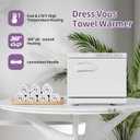 Towel Warmer, 8L Hot Towel Warmers for Facials, Salon Towel Warmers for Spa and Home, Barbershop, Esthetician.(White)
