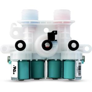 Water Inlet Valve For Whirlpool Kenmore Maytag Washers MVWB835DW0 MVWB765FW1 MVWB835DW1 MVWB765FW2 WTW7500GW2 MVWB765FW3 MVWB865GC0 MVWB765FW0 MVWB835DW3 MVWB766FW1 WTW8500DC0 WTW8500DC5 WTW7500GW0