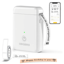 ORGBRO Label Maker Machine with Tape, X1 Portable Bluetooth Mini Label Printer, Support Pre-Cut & Continuous Label, Wireless Small Label Makers with Versatile App for School Home Office Organization