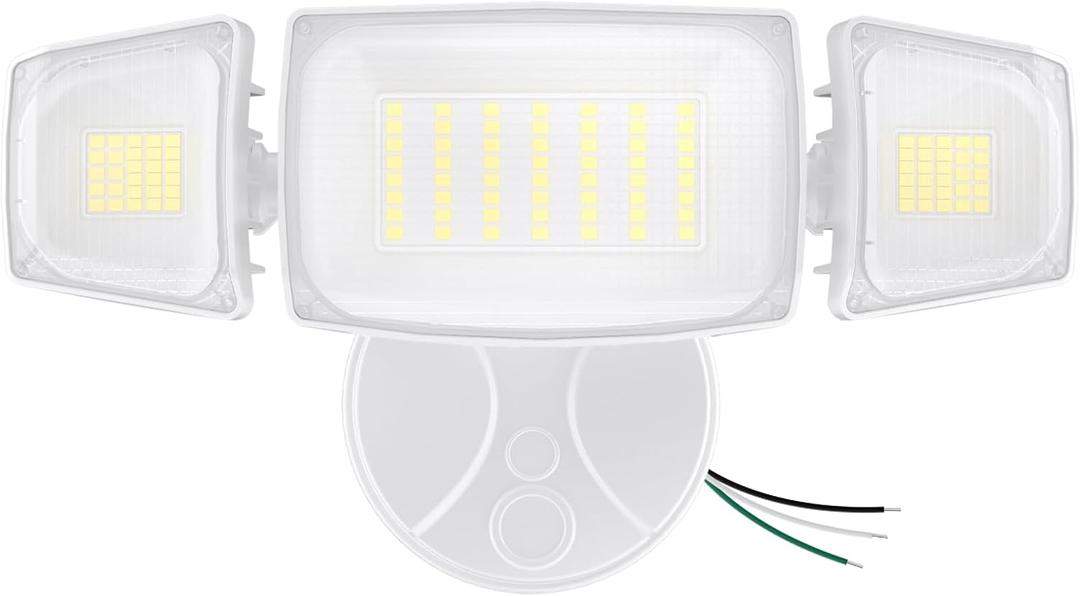 Olafus 80W Flood Lights Outdoor, Switch Controlled 8000LM LED Security Lights, IP65 Waterproof Outside Floodlights, 6500K Exterior Flood Light Fixture Wired for House Yard Porch Eave White