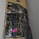 Wall Mounted Pot Rack, 23.8 Inch Pot and Pan Organizer with 2 Tier Hanging Rails, 12 S-Hooks, Metal Pot Rack for Kitchen Cookware Organizer, Space Saving, for Kitchen Utensils, Black PR01BK