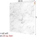 Decotalk 30 x 120 inch Marble Contact Paper Self Adhesive Wallpaper Stick and Peel Grey White Granite Countertop Contact Paper Decorative Wall Paper for Kitchen Backsplash Cabinets Island Furniture