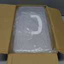 12.9in Three-Layer Multipurpose Storage Box with Handle Portable Tackle Box Folding Art & Craft Case Sewing Supplies Organizer for Makeup, Medicine, Nail, Hair Accessories (White) (Large)