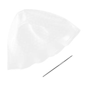 Salon Highlighting Cap Set Reusable Silicone Dyeing Hat Hook for Professional Hair and Highlights Flexible and Comfortable Fit White
