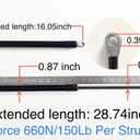 Qty (2) 28inch #3108392.139#3310555.010 Replaces RV Awning Gas Struts Lift Spring Shocks 28.74" 150Lbs,Compatible with Dometic RV Awnings PM3990 68475 80985 025214 69-3723,8PCS Star Washer