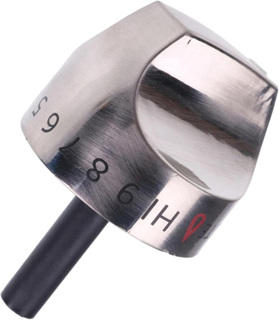 IEQFUE Stainless Steel Burner Control Knobs WB03K10265 WB03K10242 AP4363671 1473247 EAP2339711 PS2339711 Compatible with GE C2S980SEM1SS C2S980SEM2SS C2S980SEM3SS CGS985SET5SS