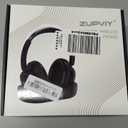 ZUPVIY Wireless Headphones for TV Watching, TV Headphones Wireless for Seniors with Transmitter Charging Base, Support Optical,AUX,RCA and USB, High Volume No Audio Delay, Plug and Play, Black