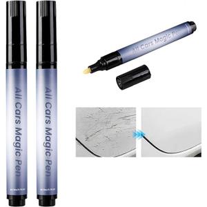 2Pcs Magic Car Scratch Removal Pen for All Cars - Quick Fix All Cars Magic Pen for Car Scratches, Weatherproof Fits All Car Colors