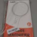 Magnifying Glass with Light Large 5" Lens, Handheld Illuminated Lighted Magnifier 24LED 1UV Light for Seniors, Reading, Coins, Jewelry, Close Work (Black)