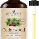 Handcraft Blends Cedarwood Essential Oil Huge 4 Fl Oz 100% Pure and Natural Premium Grade Essential Oil for Diffuser and Aromatherapy, Skin, Massage, Candle and Soap Making Fragrance