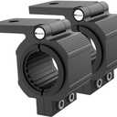 1 Pair Aluminum Mounting Bracket Kit Tube Clamp for 1.125 1.25 1.375 1.5 Inch Bullbar Roof Rack Roll Cage Horizontal Bar (1.1 to 1.5 Inch Adjustable)
