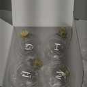 3.15 inch Clear Ornaments, Christmas Balls, Plastic Fillable Ornament Ball, Clear Ornaments for Crafts Fillable - 12 PCS (Gold)