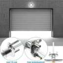 Garage Door Lock Kit, Complete Set with Spring Latch and Keyed Handle, Home Improvement Door Lock