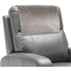 Recliner Headrest Protector,Non Slip Waterproof Headrest Cover,Leather Recliner Headrest Cover for Sofa,Furniture,Living Room,Office Chair (Taupe) (Hook & Loop)