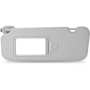 Driver Left Side Sun Visor Compatible with Hyundai Elantra AD 2016 2017 2018 2019 Without Light Replace# 85210-F0100TTX Gray