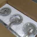 Modern Vanity Light 3-Lights Brushed Nickel Vanity Light Crystal Bathroom Wall Light Bathroom Light Fixtures with Round Shade (Exclude Bulb)