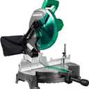 Metabo HPT 10-Inch Compound Miter Saw  Single Bevel  15-Amp Motor  0-52degree Miter Angle Range  0-45degree Bevel Range  Large Table  10 Inch 24T TCT Miter Saw Blade  C10FCGS